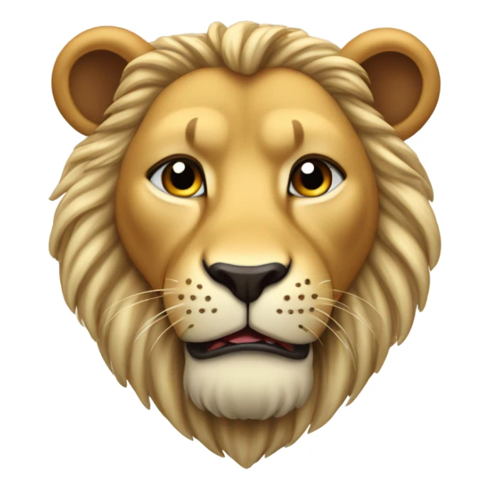 Emoji de León tirando un beso sticker