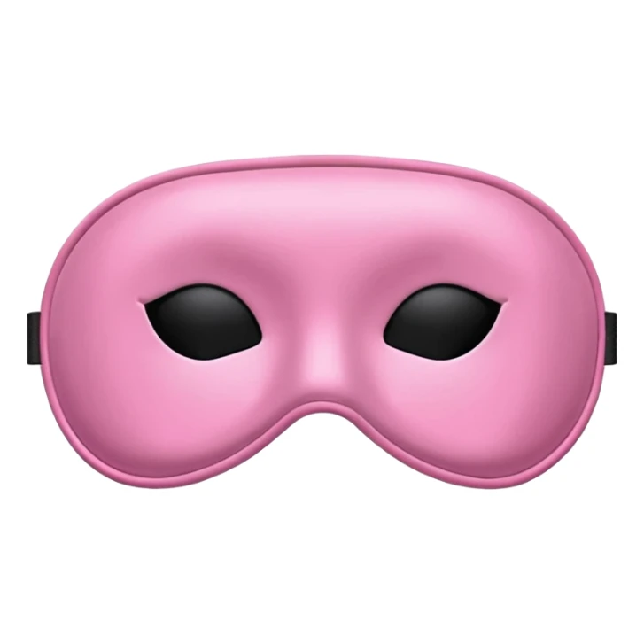 isolated girly silky sleep mask for better sleep sticker
