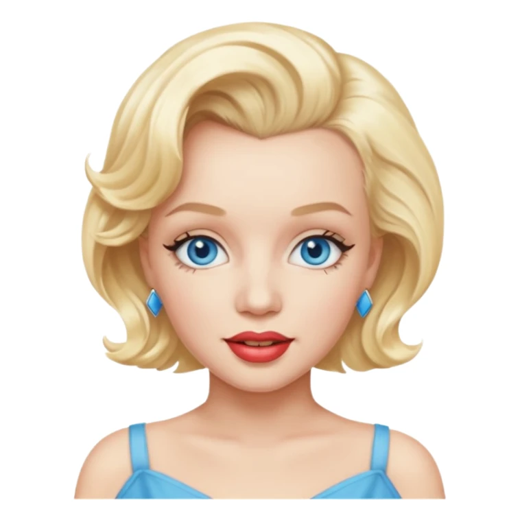 Marilyn Monroe  blue eyes  sticker