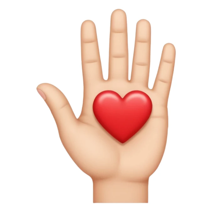 Love simbol with hand from korea sticker