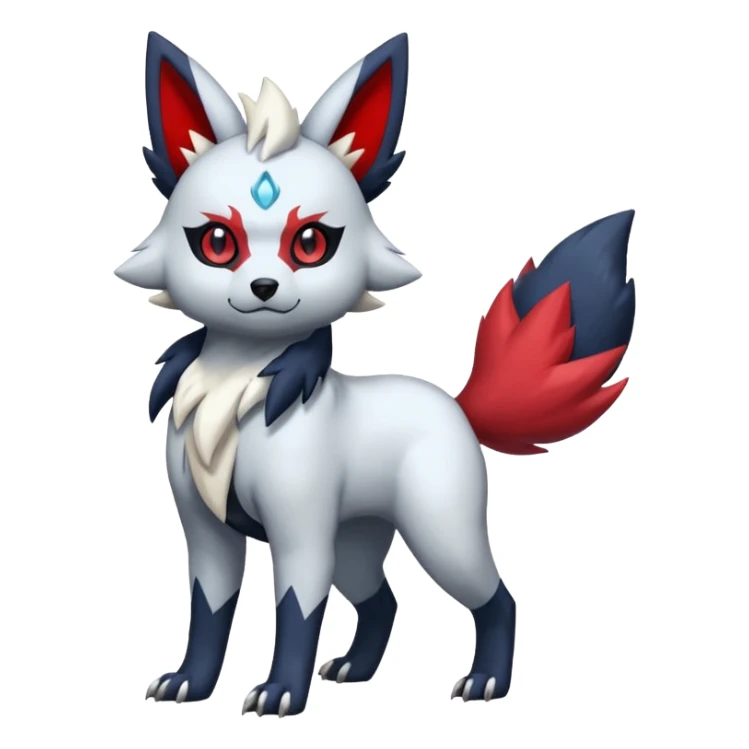Absol-Zorua-Umbreon-Zangoose-fusion (full body) sticker