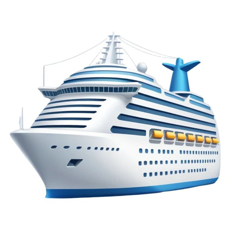 navio cruzeiro cor branca sticker
