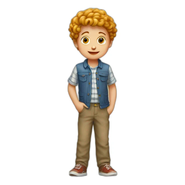 Petit garçon con parmi les grands garçons sticker