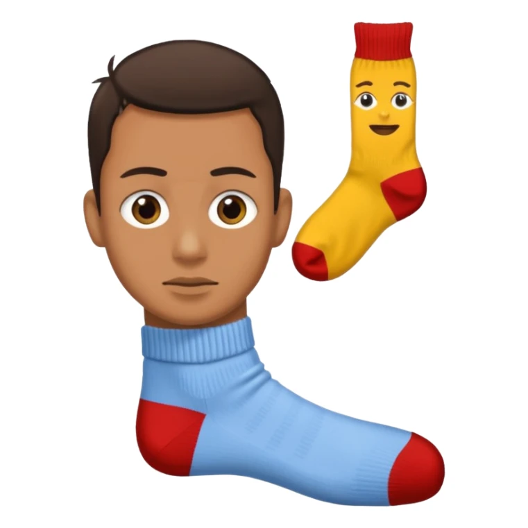 human slave watching a guy socks sticker