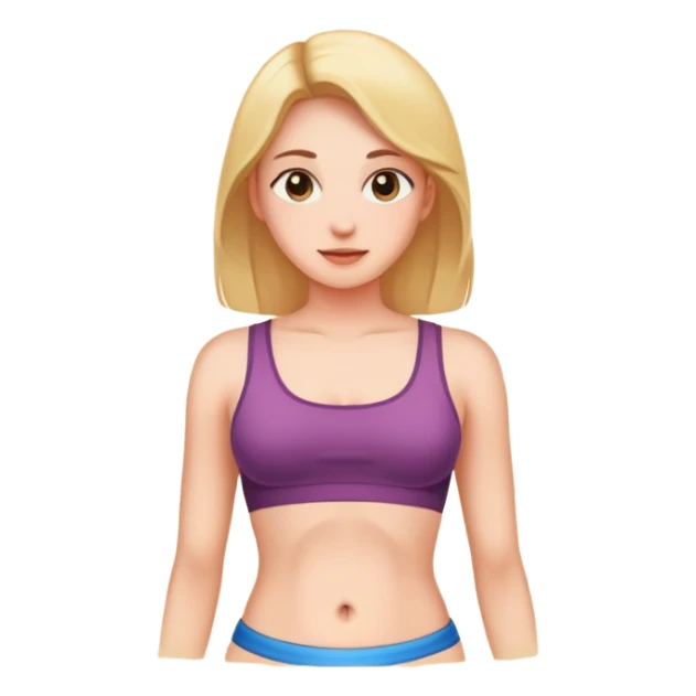 a flat woman stomach sticker