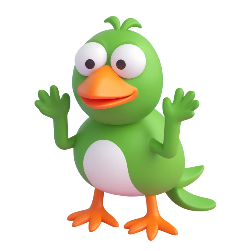 Pepe prie jūros 3D baltu fonu sticker