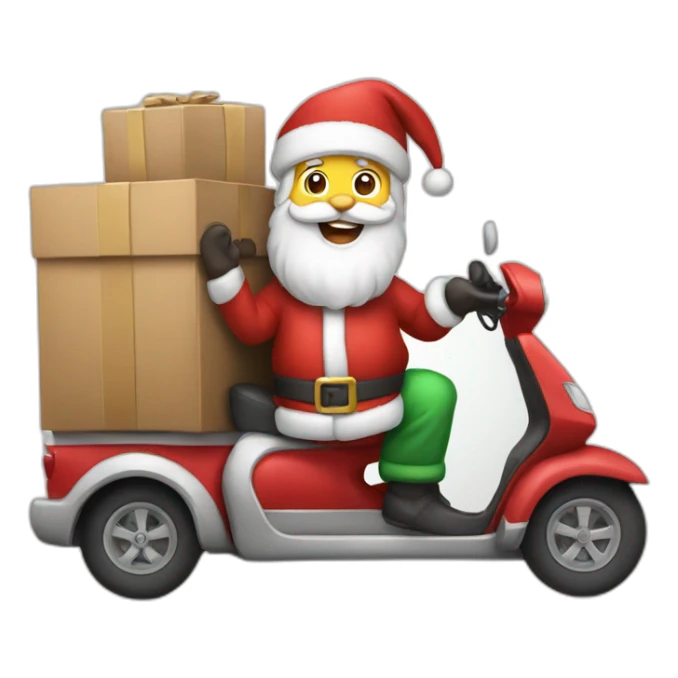 Santa Claus delivery sticker