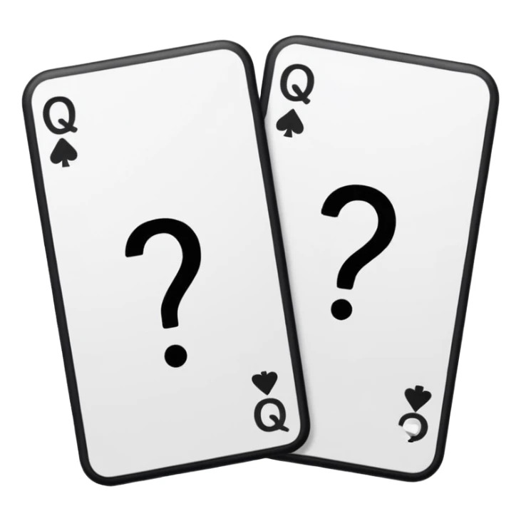 cards with questions sticker