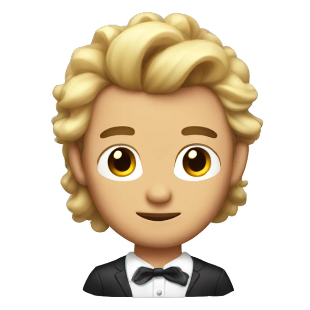 billy butcher with a bow on his hair sticker