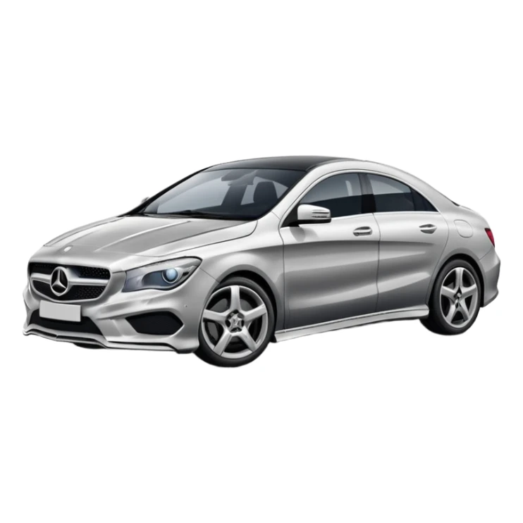A Mercedes-Benz CLA car sticker