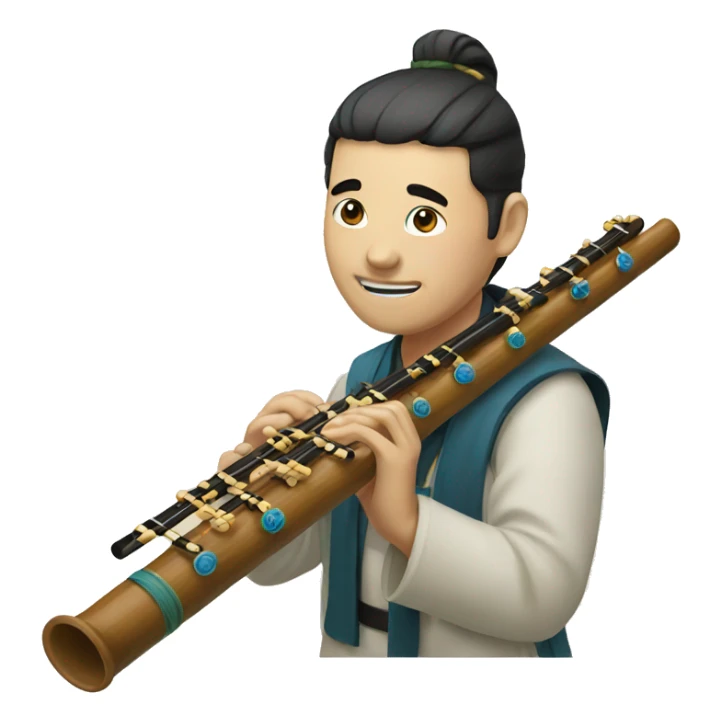 chinese flute sticker