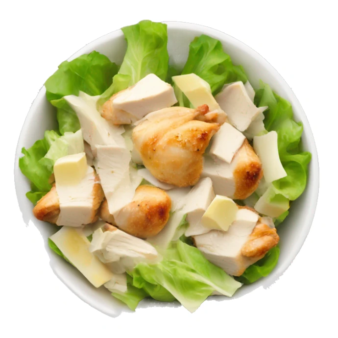chicken Caesar salad in a bowl  sticker