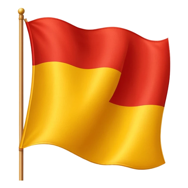 Yellow red flag sticker