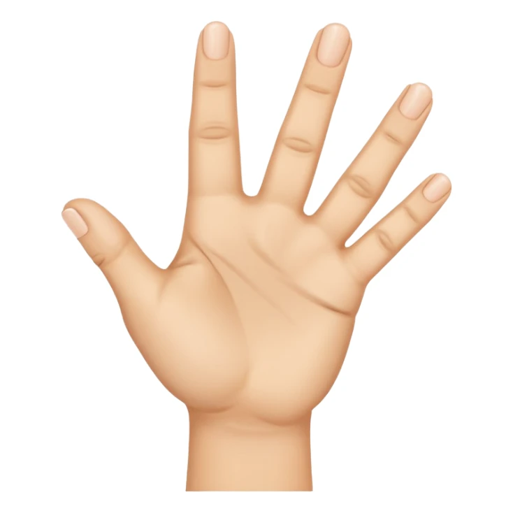 A finger pointing to a hand with three fingers up. make the finger point to the base knuckle of the three fingers that are up sticker
