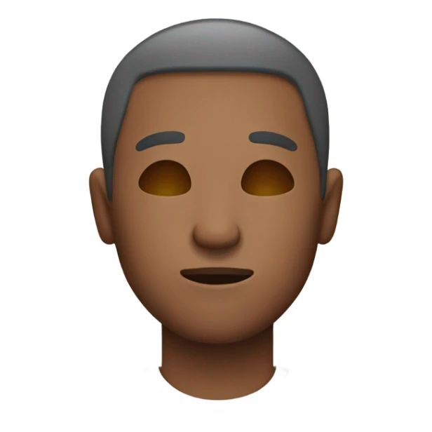 man aged 30 with eyes closed sticker