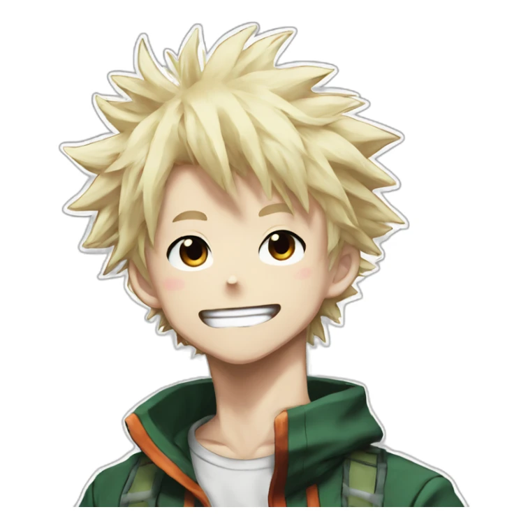 Bakugo my hero academia manga sticker