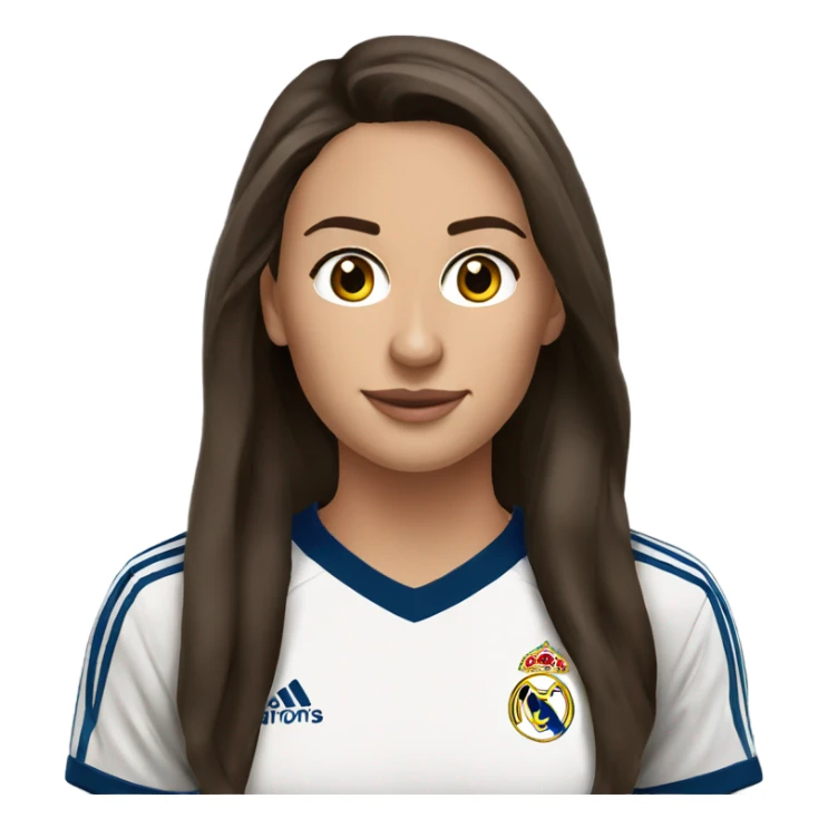A brunette soccer wag real madrid  sticker