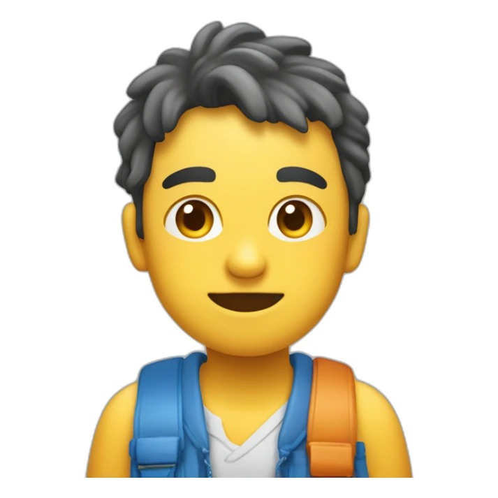 Criança soltando pum se escondendo em buraco sticker