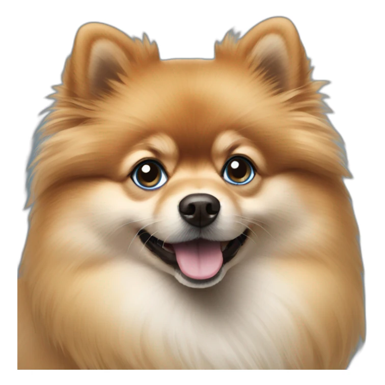 pomeranian-dog blue eyes sticker
