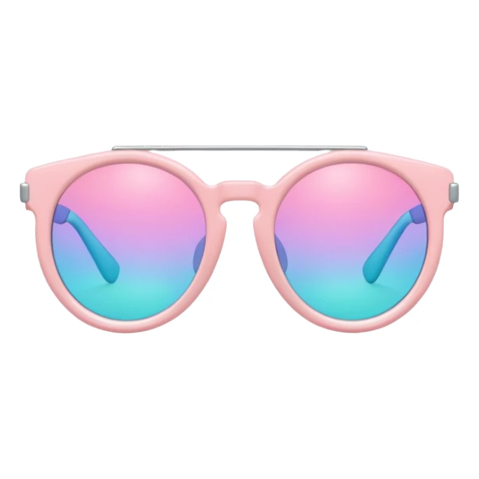 A colorful pair of Pastel sunglasses (aesthetic, loose object, apparel)  sticker