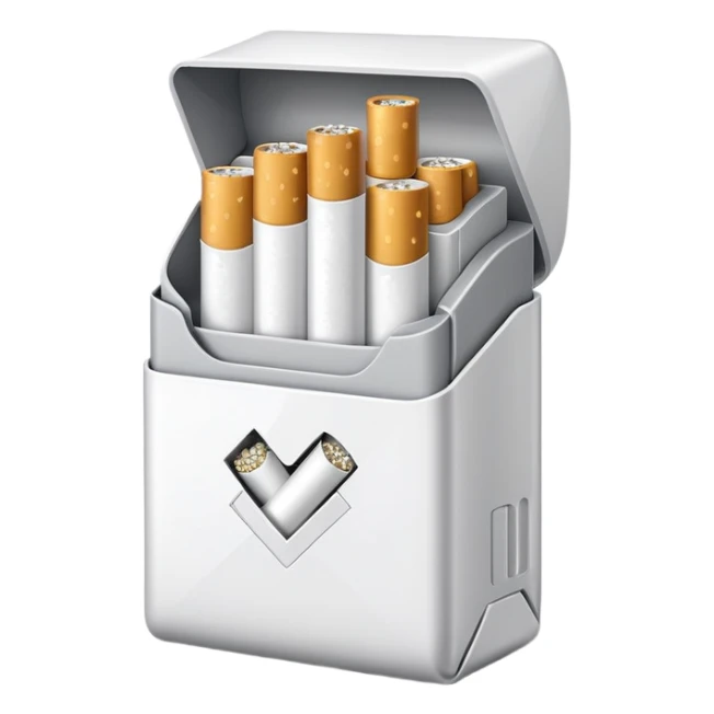 white seven stars grey shining cigaret pack with a few little white  sticker