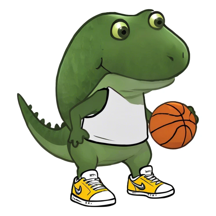 University of Florida Gator  playing basketball  sticker