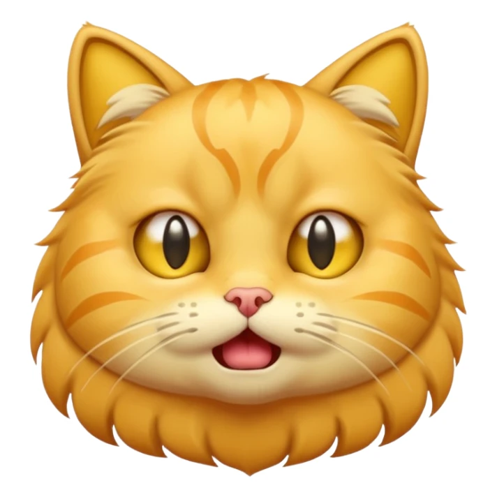 yellow cat (looks like this 😸😺🐱) crying loudly (like this 😭) sticker
