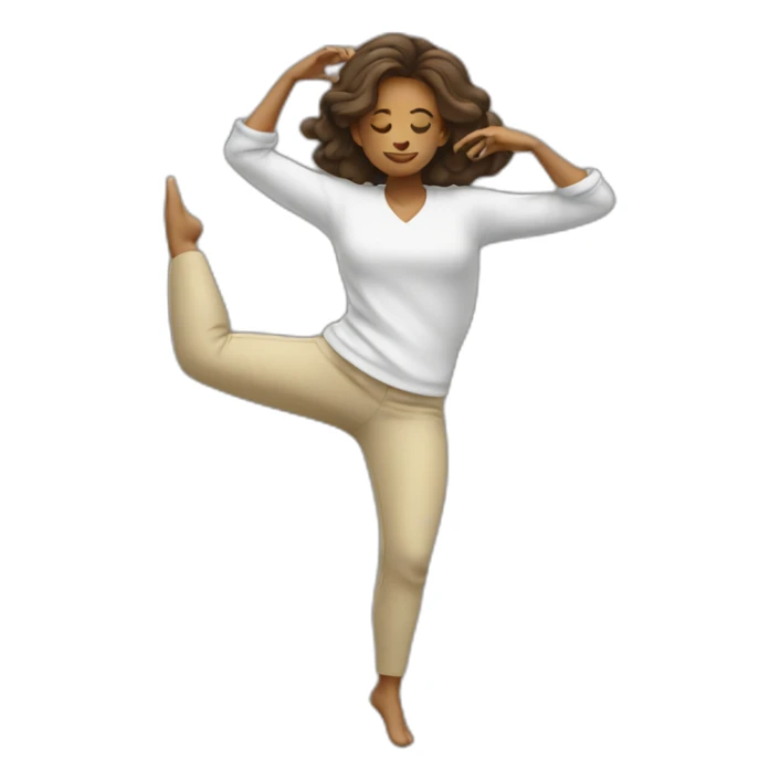 Femme qui fait un dab sticker