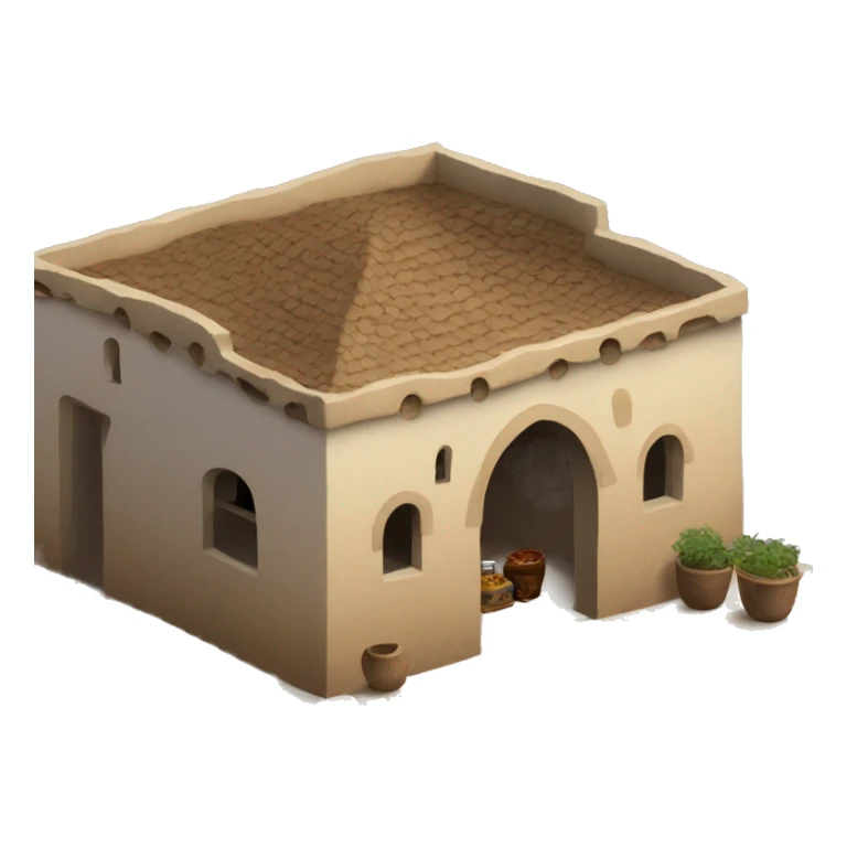 photorealistic poor Arabian house sticker
