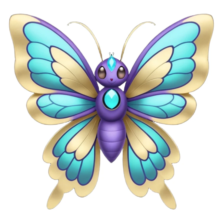Butterfree-Nargacuga-Lunala-Vikavolt-fusion sticker