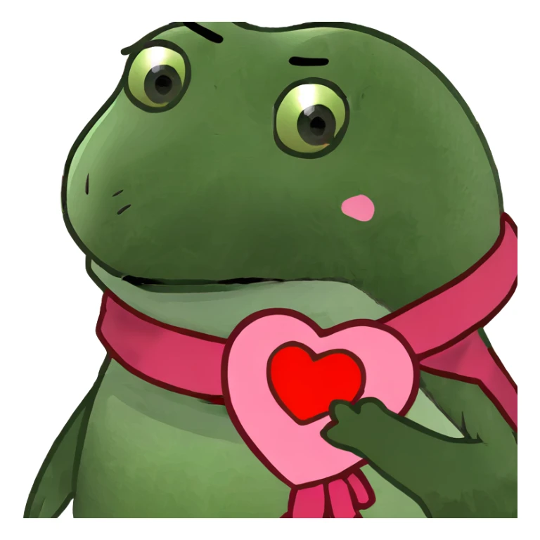 baby penguin holding a pink heart  sticker