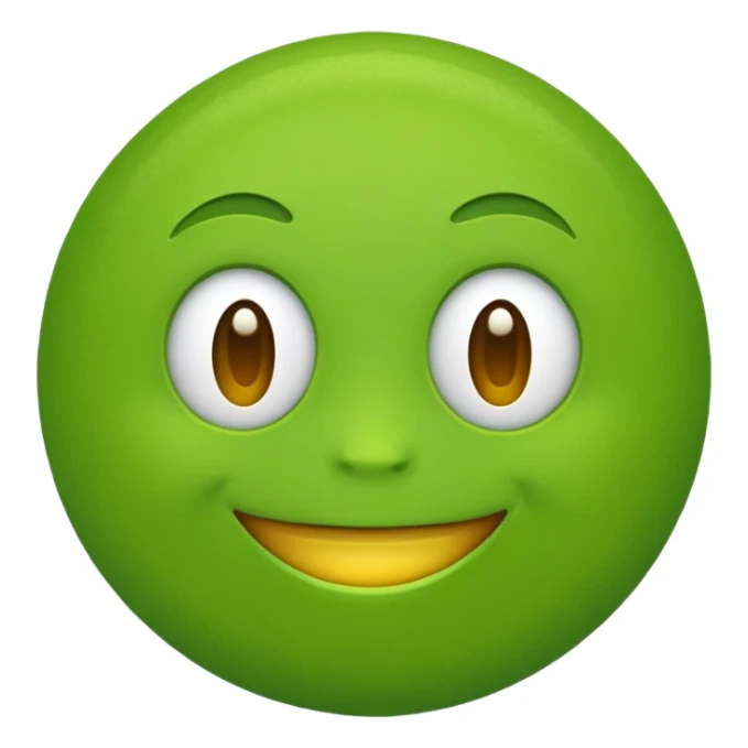 green emoji cute sticker