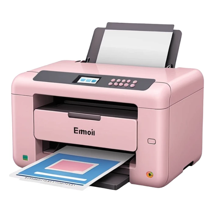 Light Pale Pink Multi-function printer) sticker