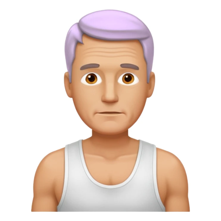 fat middle aged white man in wifebeater sticker