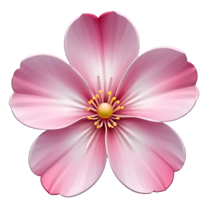 a perfect white and pink gradient sakura flower sticker
