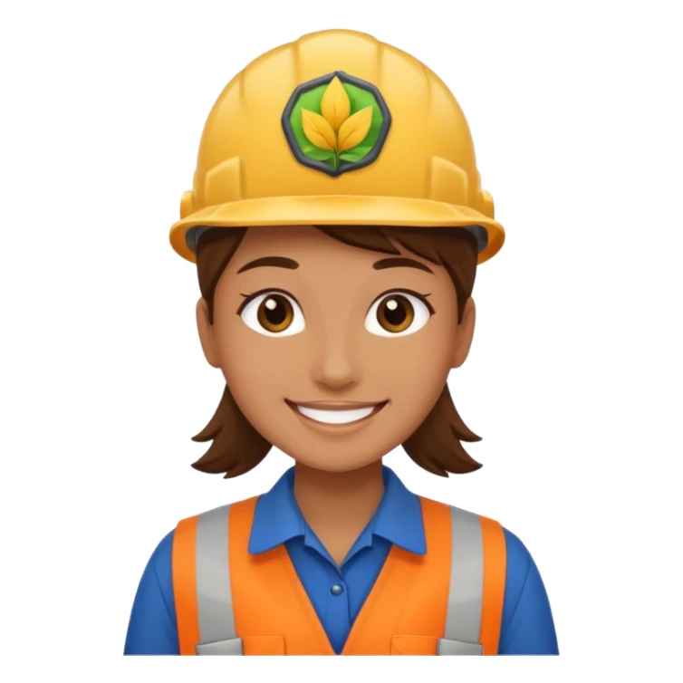 employee of a landscaping company sticker