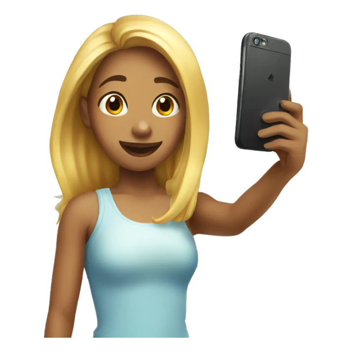 girl taking selfie in bathroom sticker