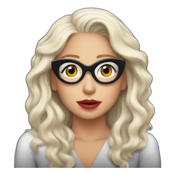 lady gaga watching movie sticker