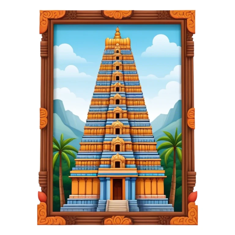 South indian gopuram like Arunachaleshwar temple sticker