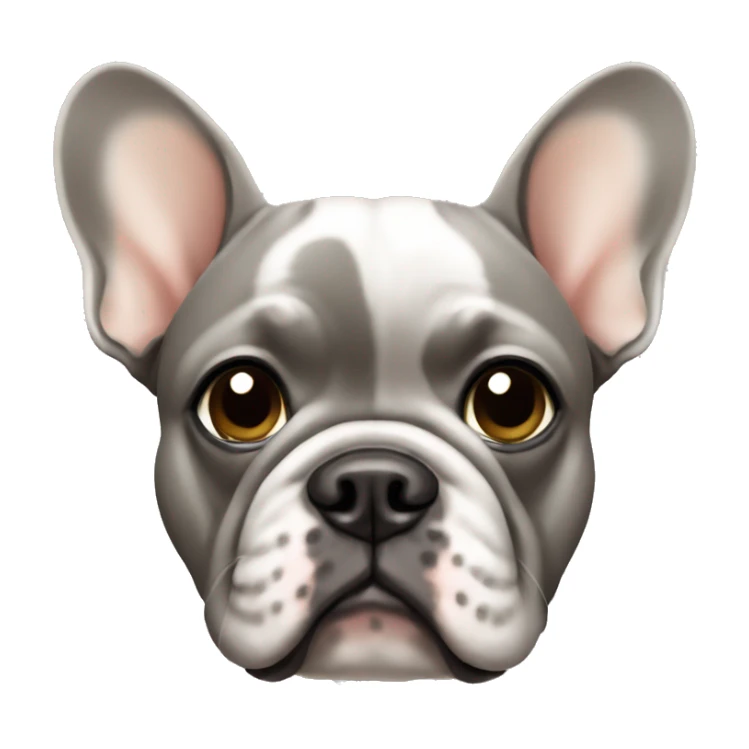 french bulldog grey and tan sticker