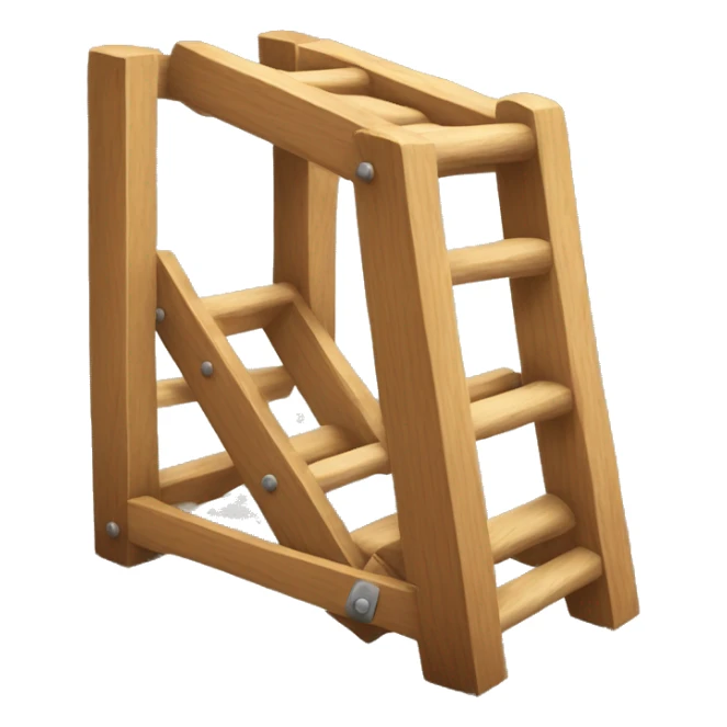 wooden lader with 10 rungs sticker