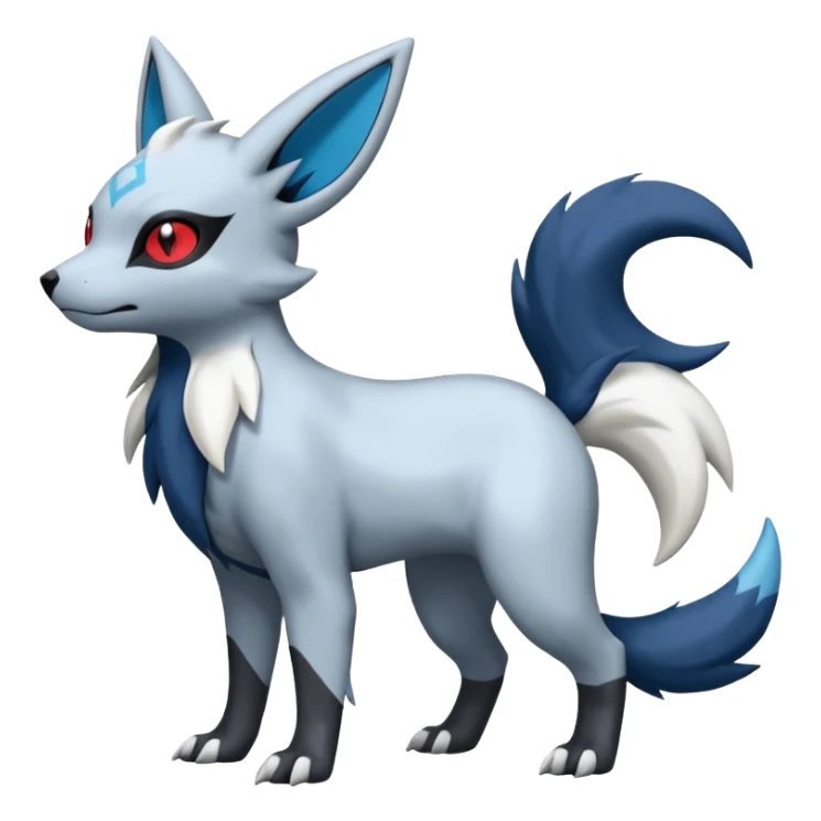 Absol-Umbreon-Zorua-Zangoose-Fakémon-hybrid-creature (full body)  sticker