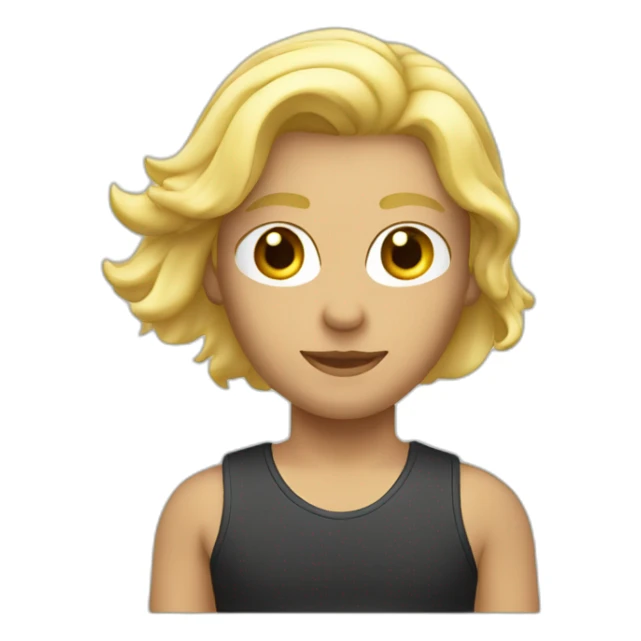 surfeur blond portant un bandeau blanc sticker