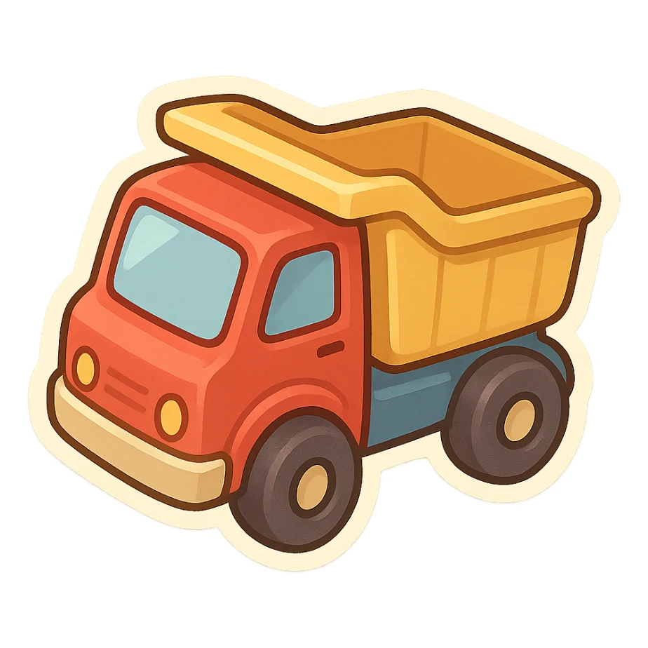 toy truck sticker