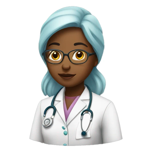 The girl is a doctor sticker