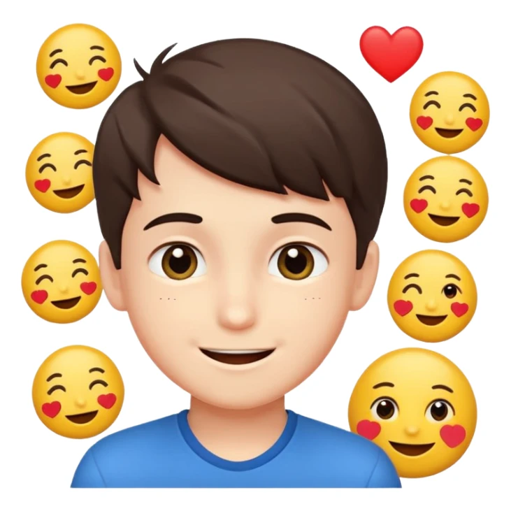 Romantic animated sticker boy from core
Cute emojis around 😗😏🥰😍😘😚
Fancy Persian text:
[نازنین هیچوقت ولت نمی‌کنم]
Soft animation, love style
 sticker
