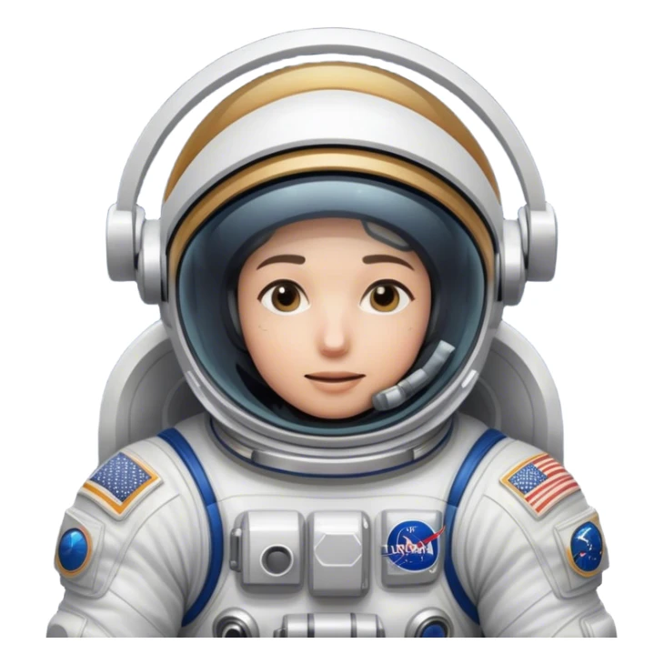 Cinematic Realistic mystery Astronaut visor down hiding face– A highly detailed depiction of an astronaut in a state-of-the-art space suit, floating weightlessly in the vast expanse of space. The reflective visor hides the face so we do not see the astronauts face, while intricate suit details and soft lighting create an immersive sense of realism. sticker