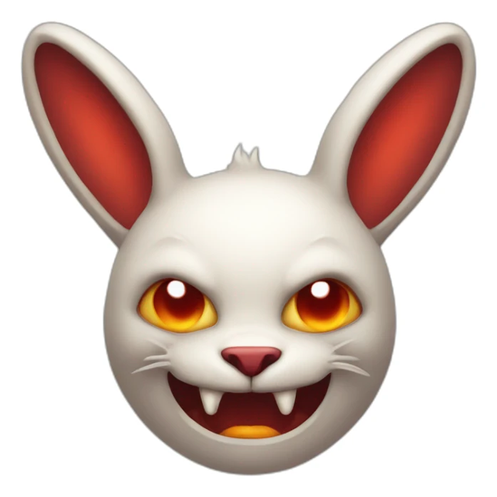 rabbit devil sticker