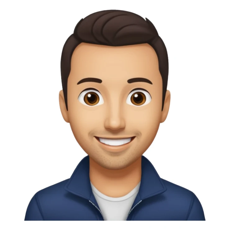 Howie Dorough from Backstreet Boys with long dark brown hair sticker