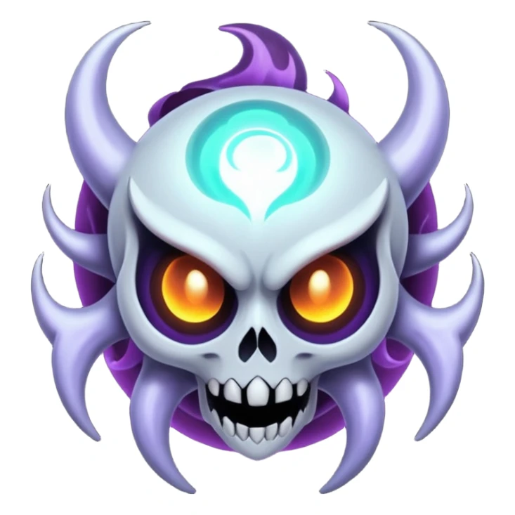 Abstract Ghastly-Haunter-Duskull-Lunala-ET-hybrid-fantasy-creature sticker